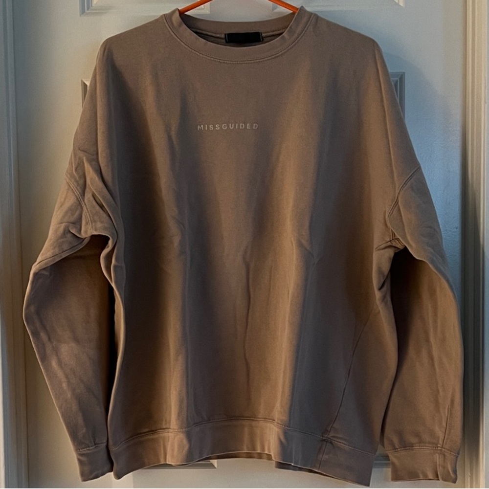 Missguided Beige Sweatshirt